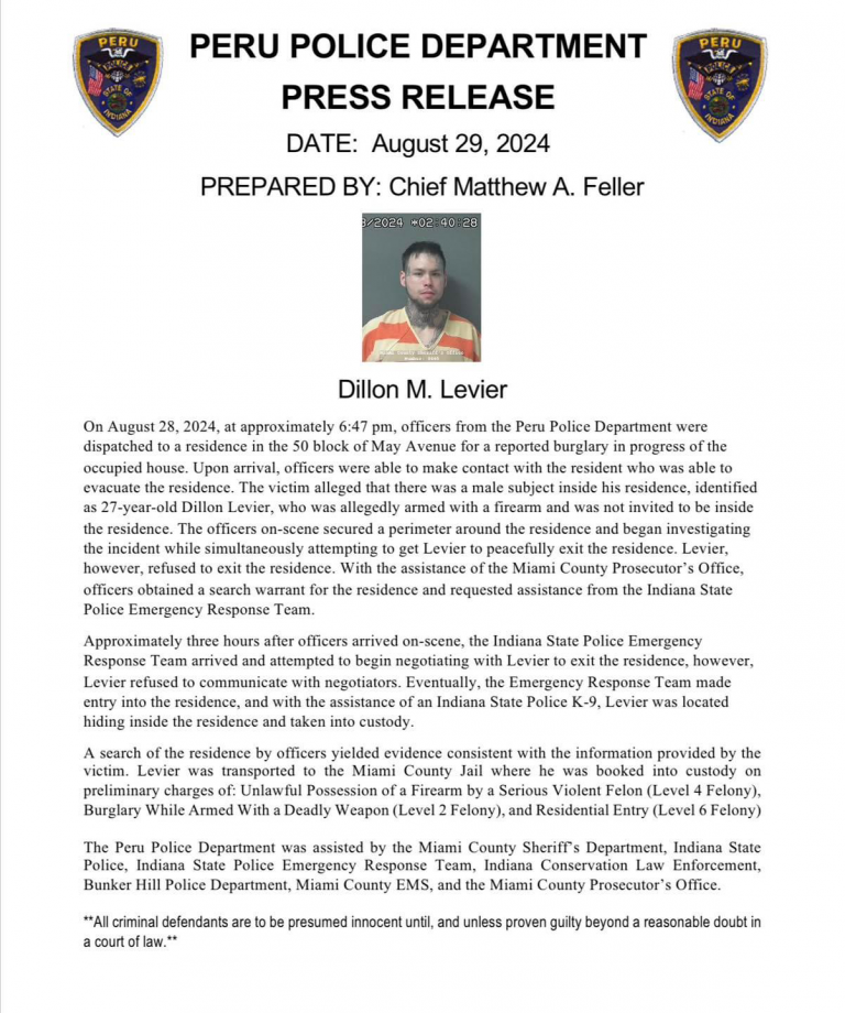 Stand off leads to arrest