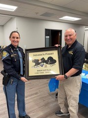 Indiana State Police Sergeant Maller retires