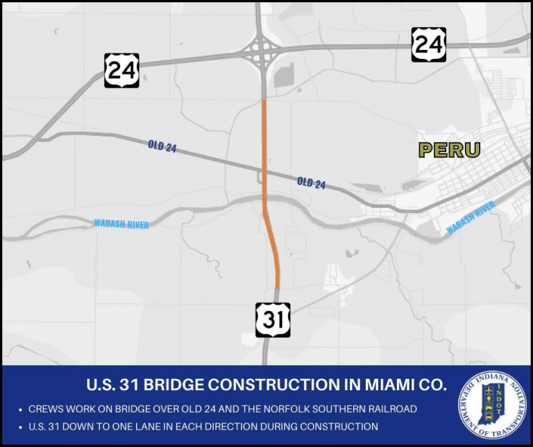 Bridge construction to begin on U.S. 31 near Peru