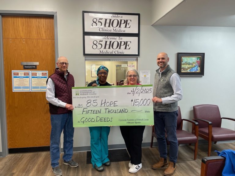 85 Hope receives Community Foundation Good Deeds Grant