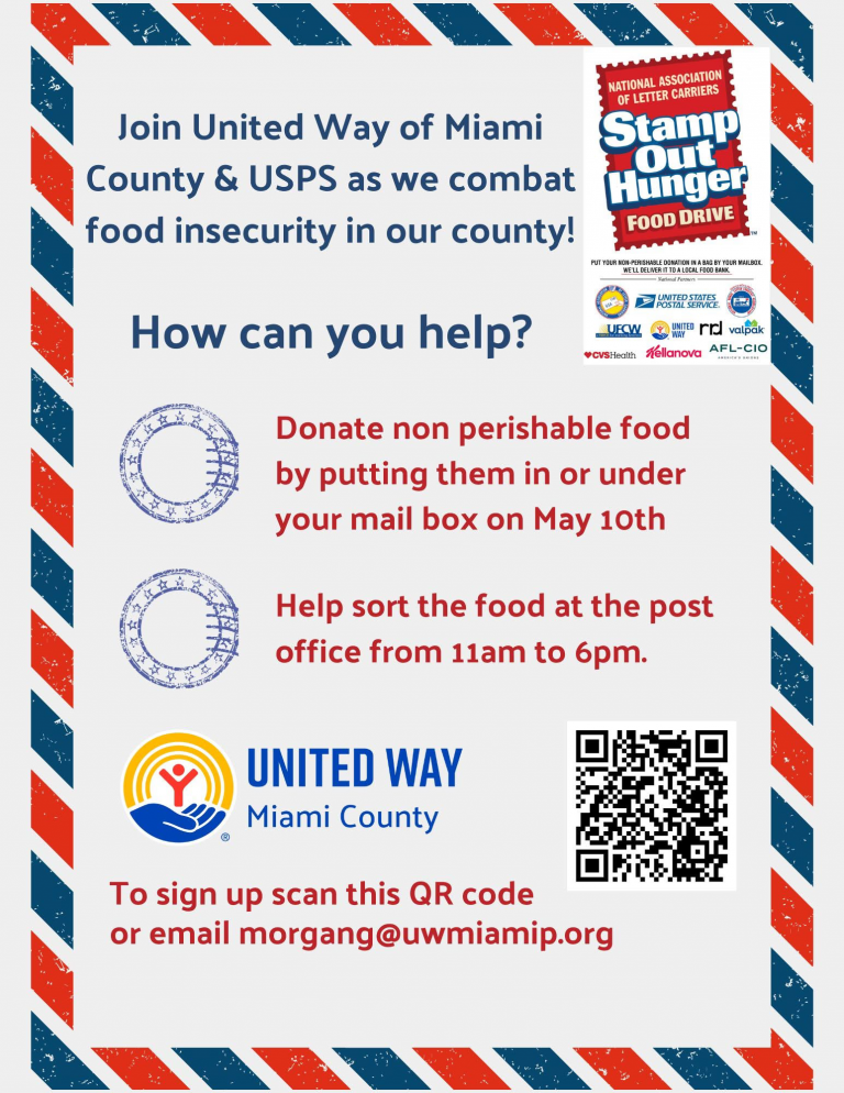 Stamp Out Hunger Food Drive announced